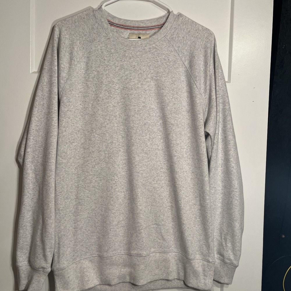 The Normal Brand Men’s Crew Neck Sweatshirt Size Medium Heathered White